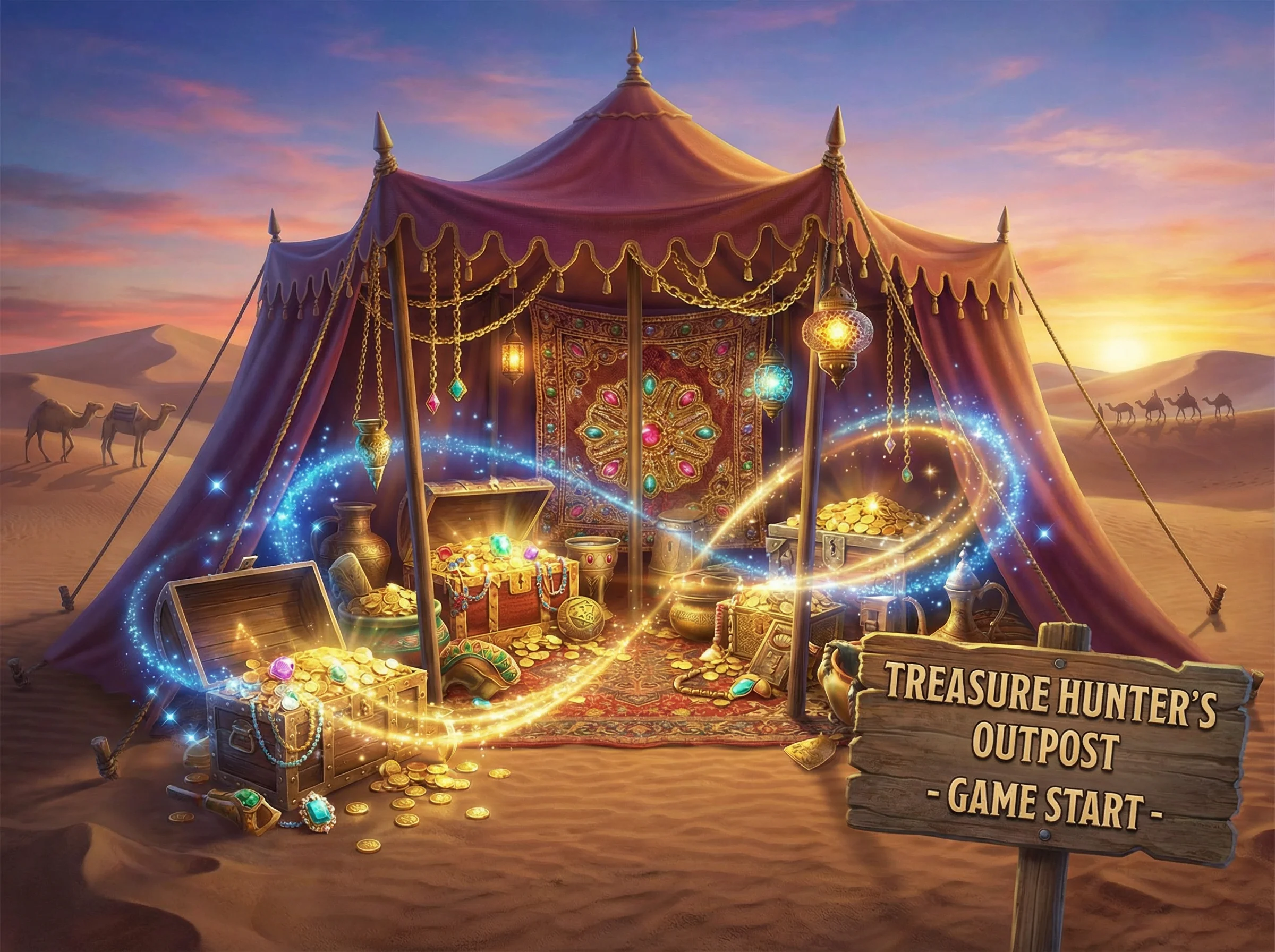 pg游戏连环夺宝无尽宝藏游戏帐篷